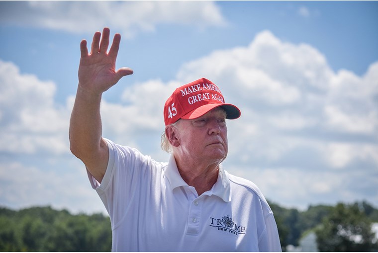 I played a round of golf with President Donald Trump