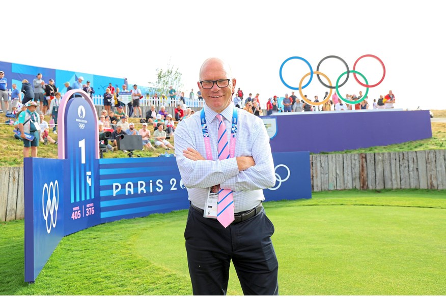 Guy Kinnings at the 2024 Olympic Golf in Paris.