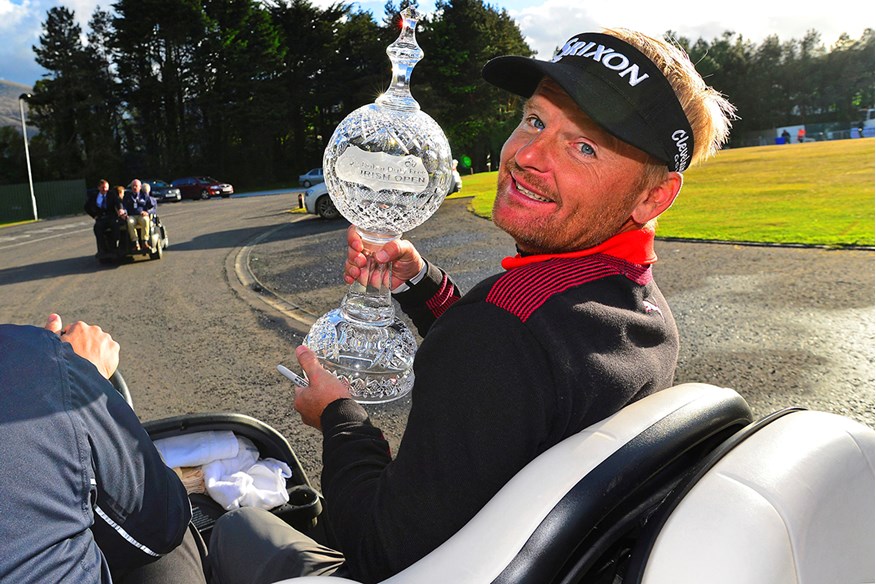 After six years without a victory, Soren Kjeldsen beat Eddie Pepperell and Bernd Wiesberger in a play-off at the 2015 Irish Open.