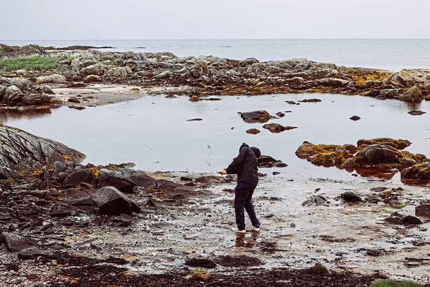 A muddy experience at Lofoten Links.