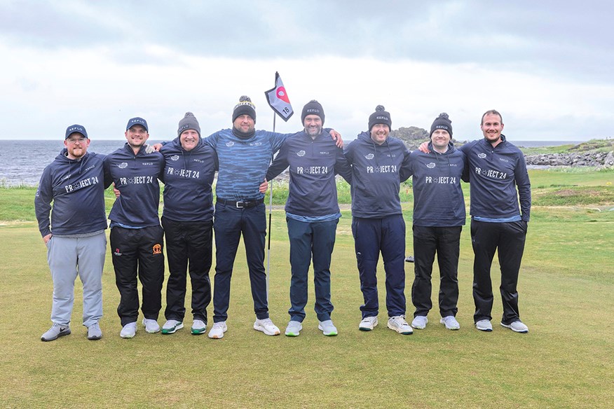 The Project 24 team played just under six rounds in 24 hours at Lofoten Links.