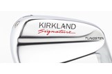 A close up of the shaping of the back of the Kirkland Signature iron head