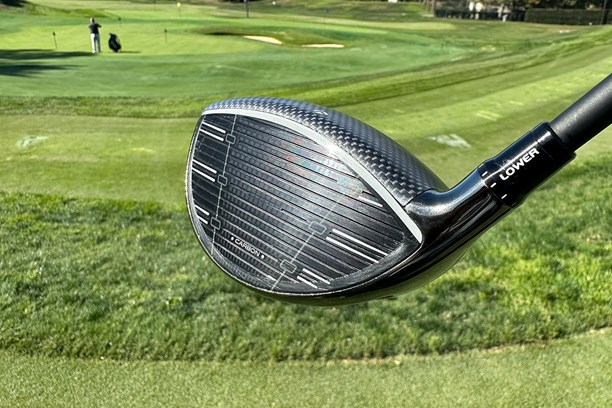 The carbon fiber face on the TaylorMade Qi35 LS Driver