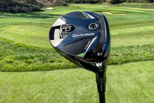 The TaylorMade Qi35 Tour fairway wood has a moveable sliding weight