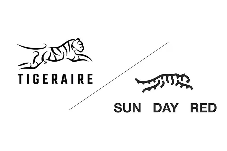 Tigeraire feel the Sun Day Red logo is too similar to their own.