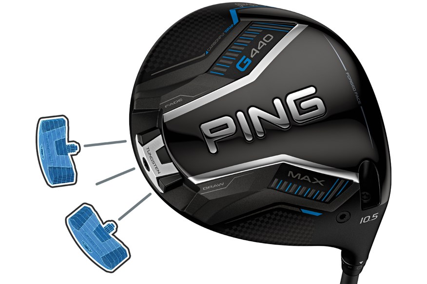 The Ping G440 driver features an adjustable back weight.