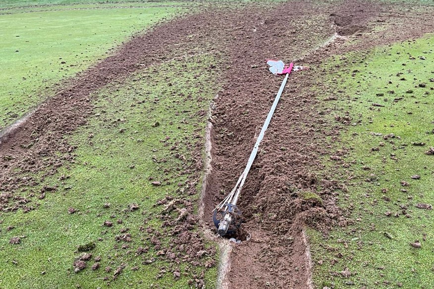 Thorndon Park Golf Club was damaged by vandals on Sunday