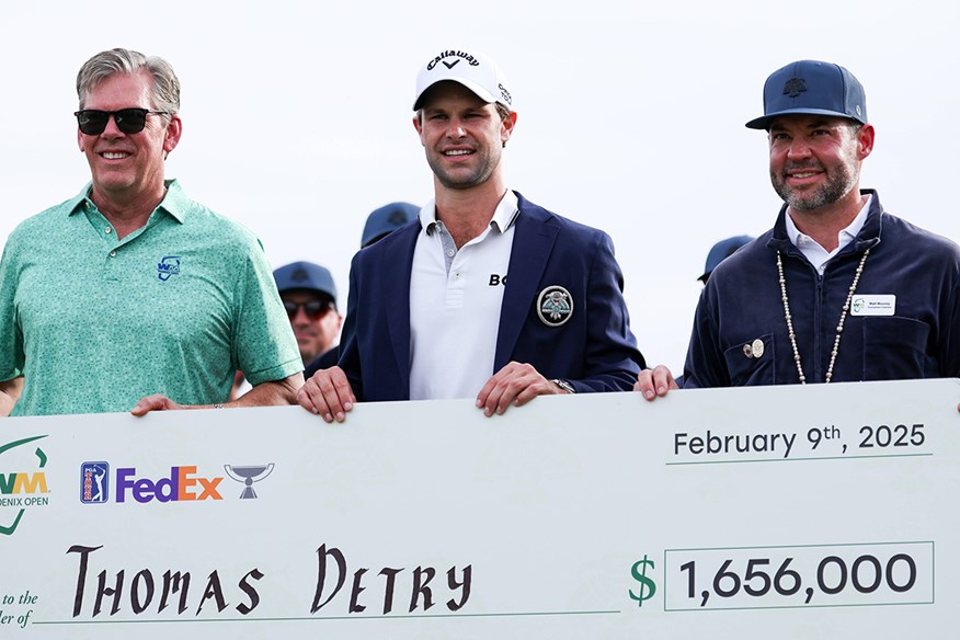 Thomas Detry took the $1.656m winner's cheque at the WM Phoenix Open.