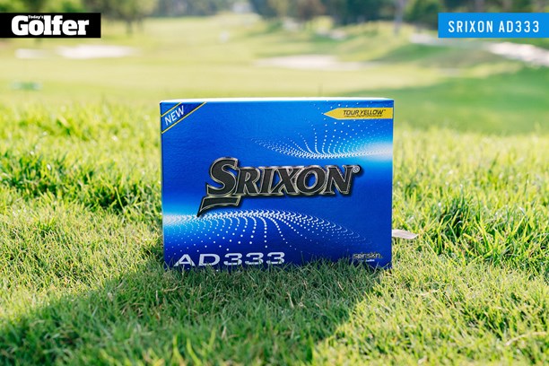 The tenth generation of the Srixon AD333 golf ball is available in Pure White or Tour Yellow.