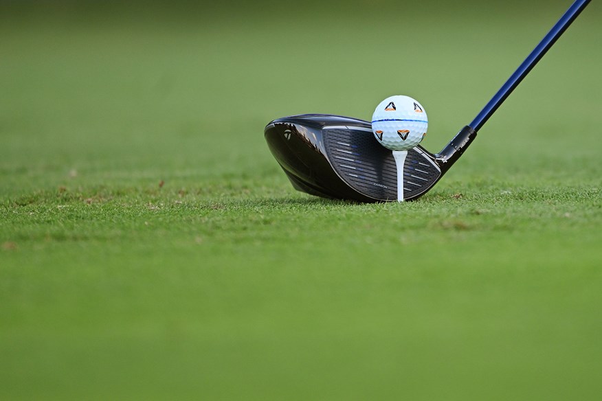 Tommy Fleetwood uses a horizontal line on his ball to help hit better drives.