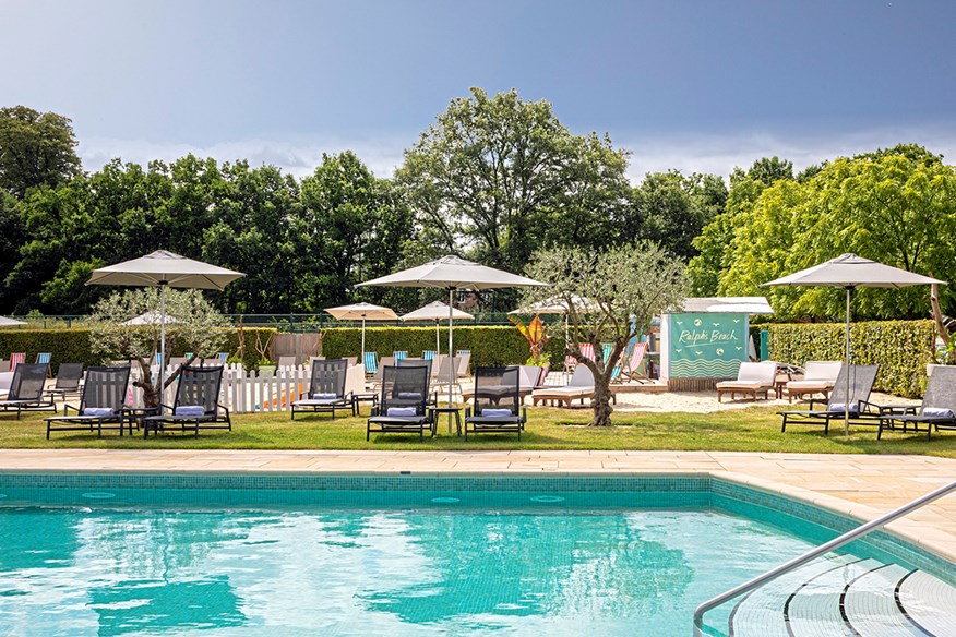 The Victorian Walled Garden conceals a private ‘beach’ and pool.