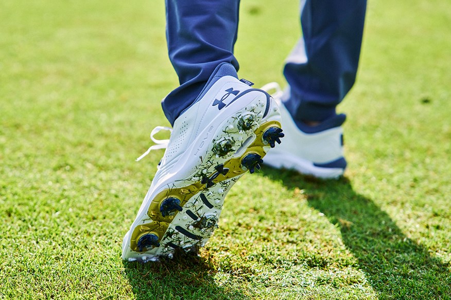 Under Armour Drive Pro Gold Edition Golf Shoes