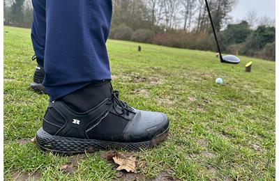 Ram FX Golf Boots on tee box