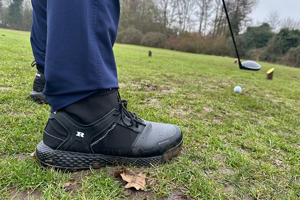 Ram FX Golf Boots on tee box