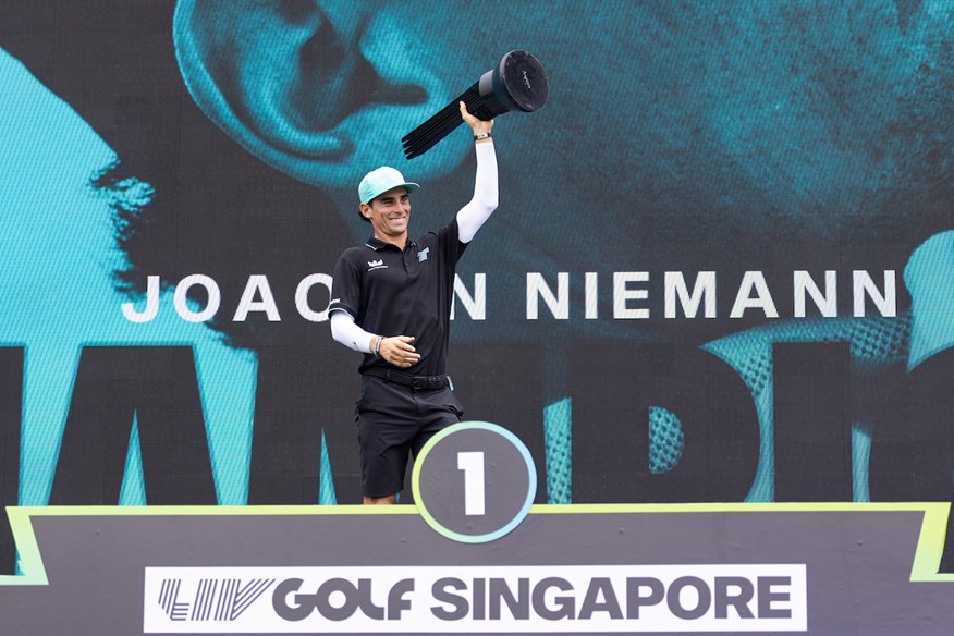 Joaquin Niemann took home the top share of the LIV Golf Singapore prize money purse.