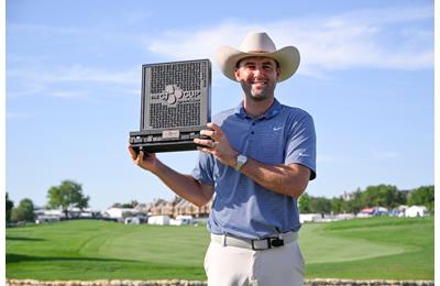 Scottie Scheffler took home the winner's share of the CJ Cup Byron Nelson prize money.
