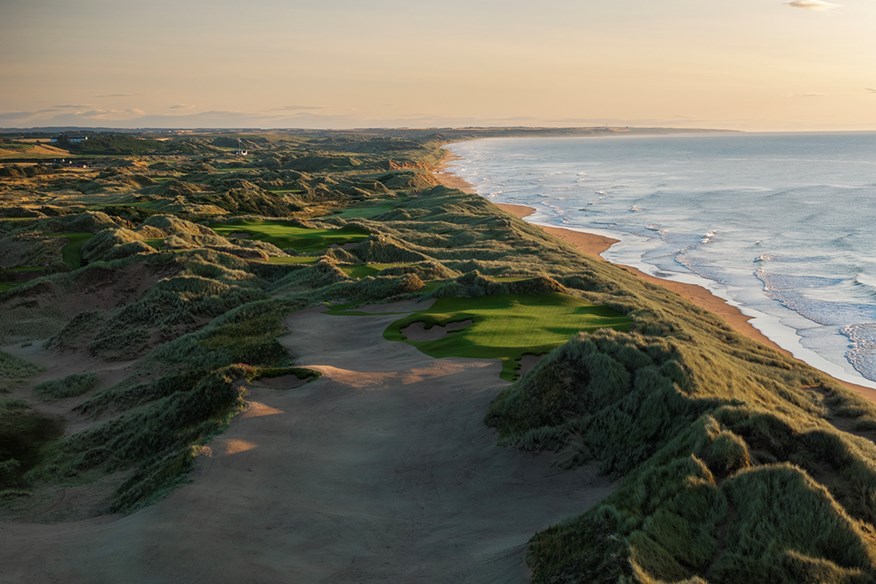 The 11th hole at the New Course at Trump International, Scotland.