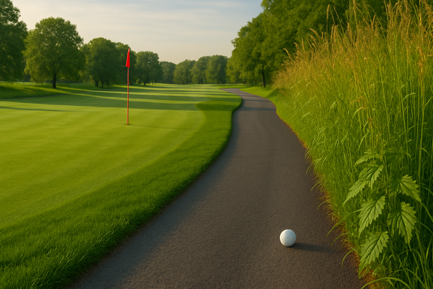 Taking free relief from a cart path? Make sure you apply the Rules of Golf correctly!