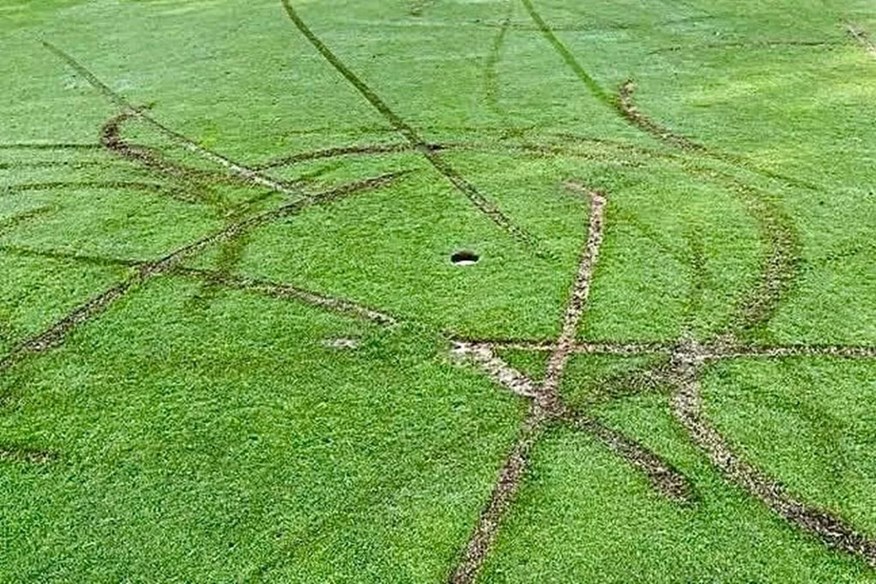 All 18 greens at Bootle Golf Course were destroyed by e-bike riders.