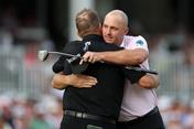 Sepp Straka edged Shane Lowry to take the winner's share of the Truist Championship prize money.