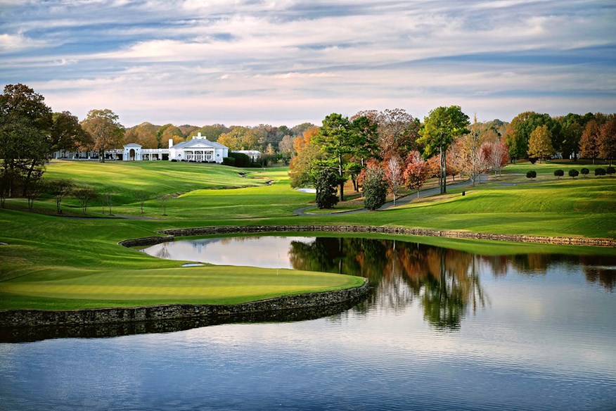 The 17th hole at Quail Hollow