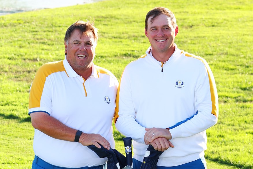 Sepp Straka's regular caddie is Duane Bock.