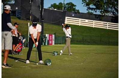 Xander Schauffele has one of the shortest warm-up routines on tour.