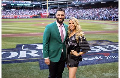Jon Rahm is married to Kelley Cahill, who he met at Arizona State University.