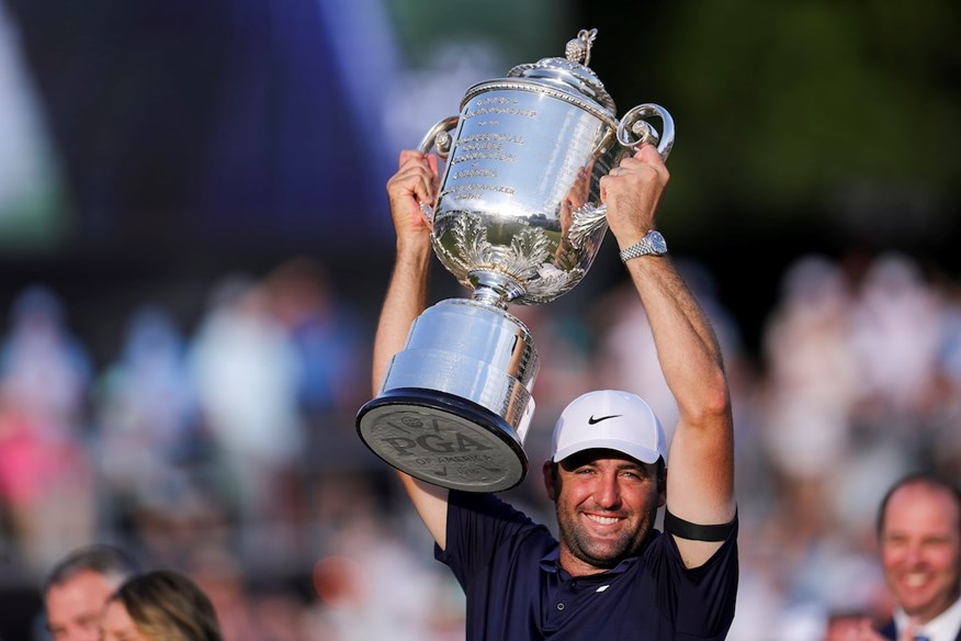 Scottie Scheffler won his third major at the PGA Championship.