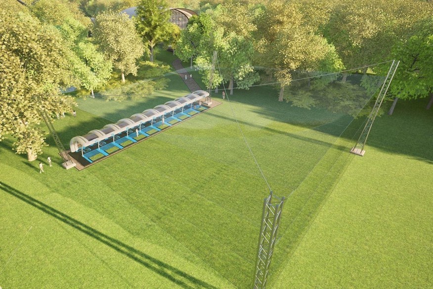 GolfPod driving ranges need just 40x40 yards of space.