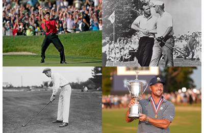 The US Open champions honors board is a who's who of golf history.