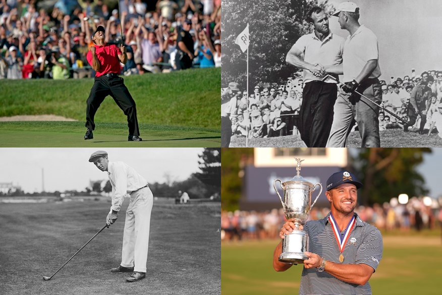 The US Open champions honors board is a who's who of golf history.