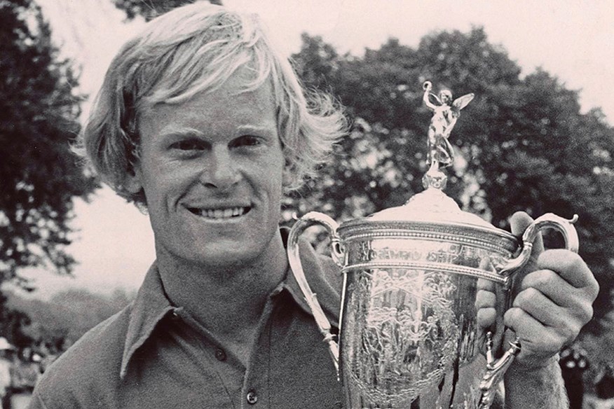 Miller with the 1973 US Open trophy.