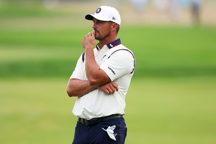 Defending champion Bryson DeChambeau was left down and out at Oakmont.