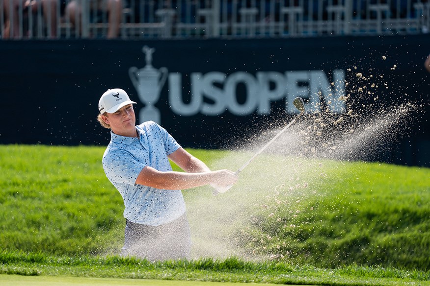 Amateur golfer Noah Kent at the 2025 US Open