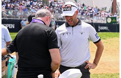 Corey Conners injured his wrist during a practice round at the US Open.