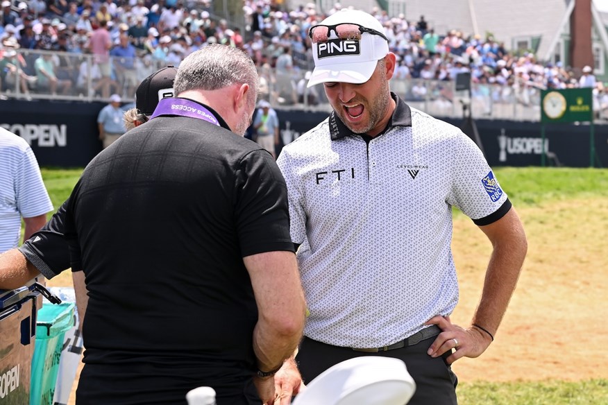 Corey Conners injured his wrist during a practice round at the US Open.