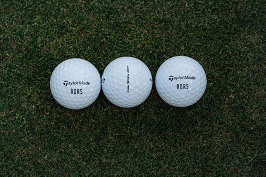 Rory McIlroy doesn't use a line on his ball when putting.