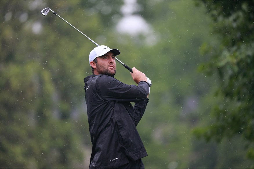 Scottie Scheffler uses a Srixon driving iron