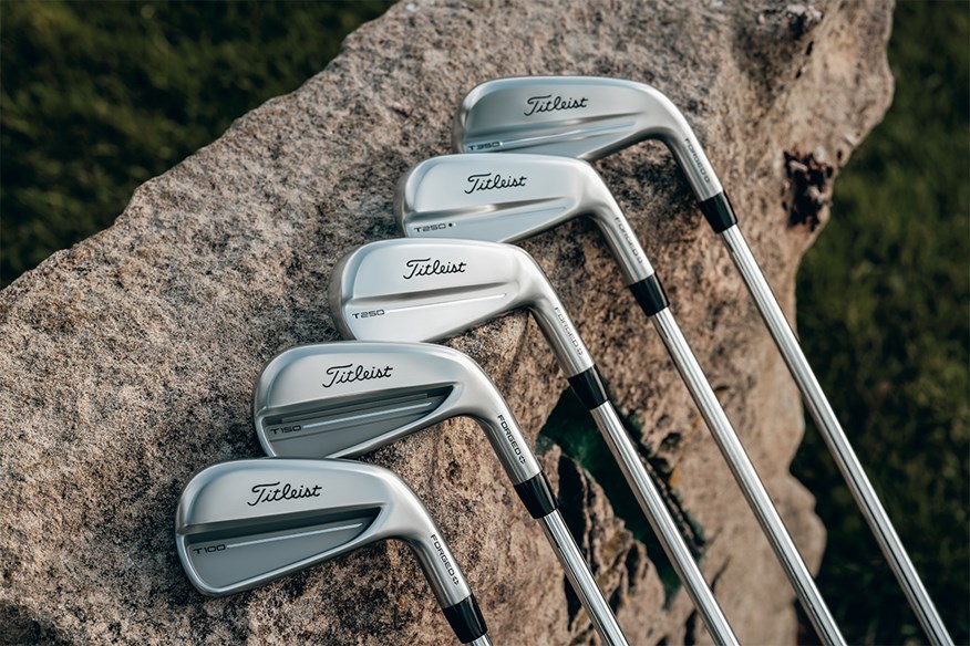 The Titleist T-Series features T100, T150, T250, T250*, and T350 irons