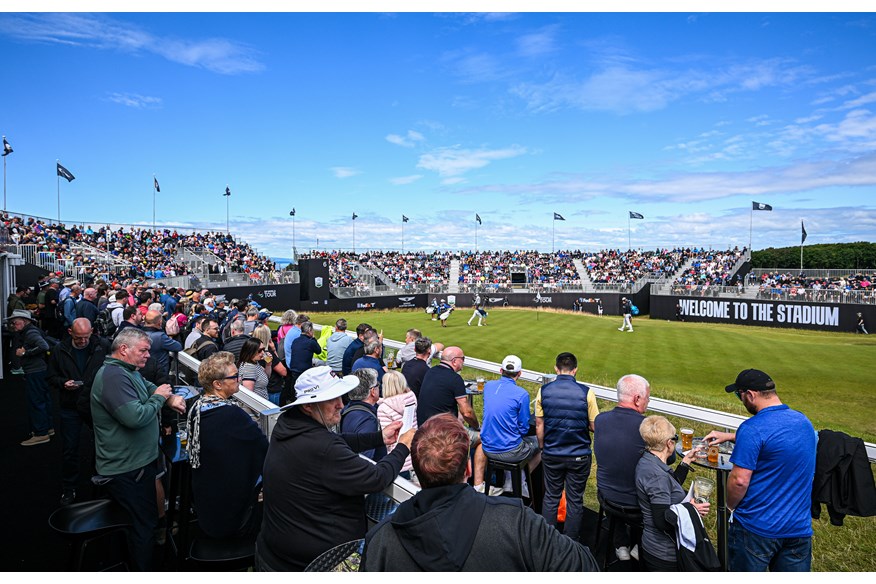 The 6th hole at the Scottish Open is a 'stadium hole'.