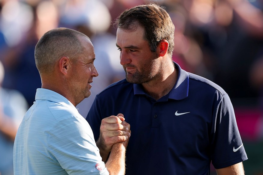 Alex Noren and Scottie Scheffler played together on the final day of the 2025 PGA Championship.