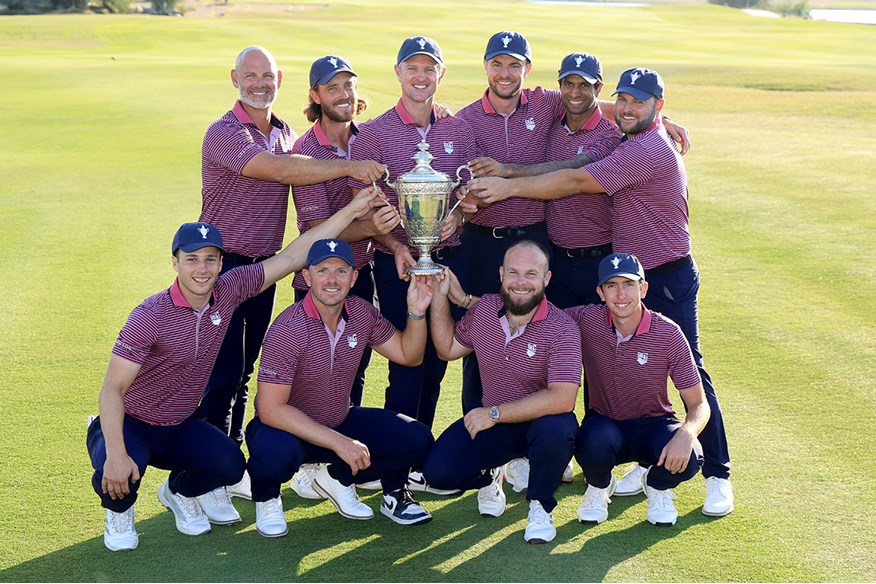 Justin Rose led Great Britain & Ireland to a dominant victory over Continental Europe in the Team Cup in 2025.
