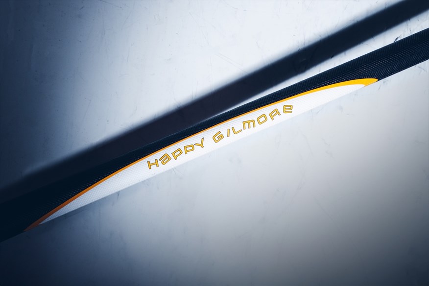 The grip of Odyssey's Happy Gilmore putter.