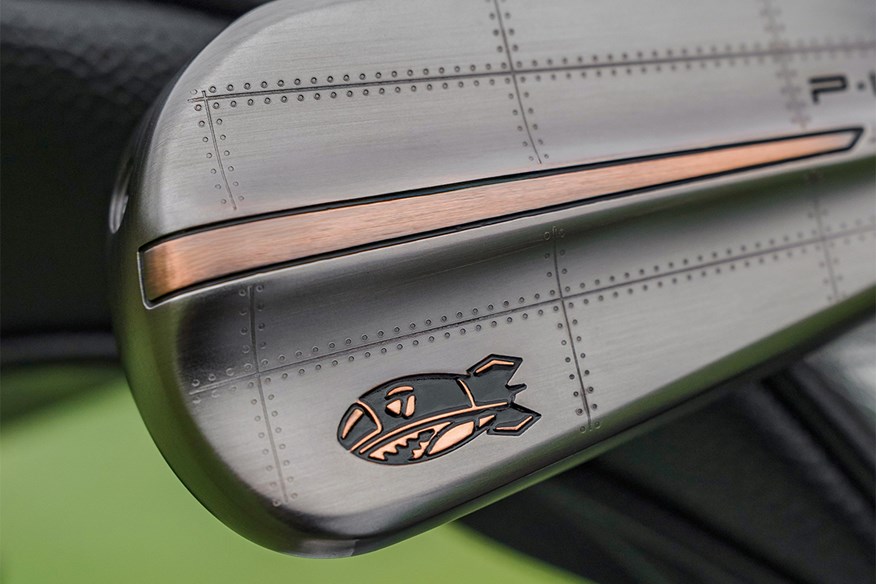The 'Bomber' TaylorMade logo is a cool touch for the new P•UDI