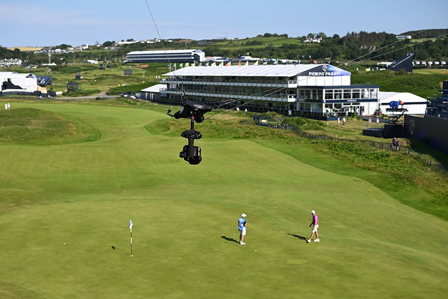Spidercam will float above the 18th green during the Championship.