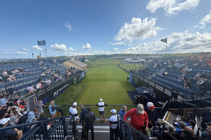 The view from the first tee at Royal Portrush