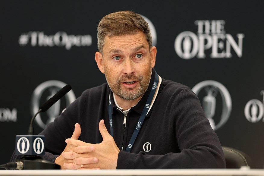 Mark Darbon, Chief Executive of the R&A, announce a couple of big changes for this year's event at Royal Portrush as the annual press conference.