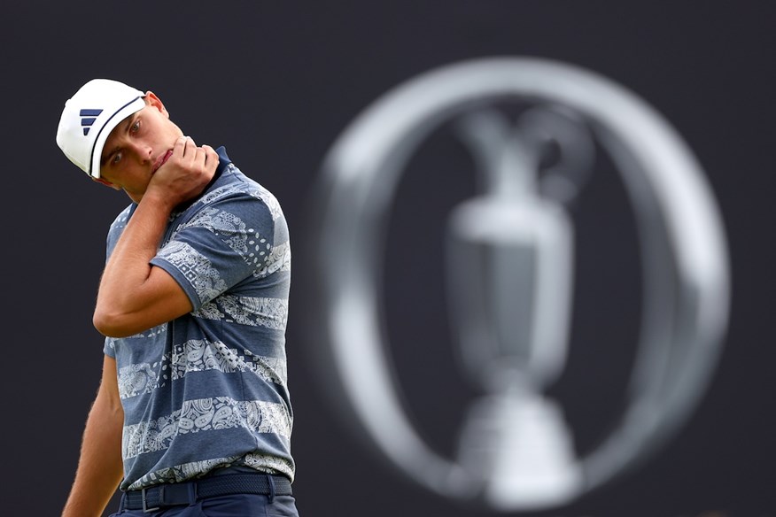Ludvig Aberg says he was "caught off guard" by the conditions at last year's Open at Royal Troon.