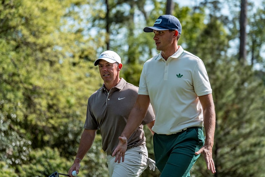 Rory McIlroy and Ludvig Aberg played together at the Masters.